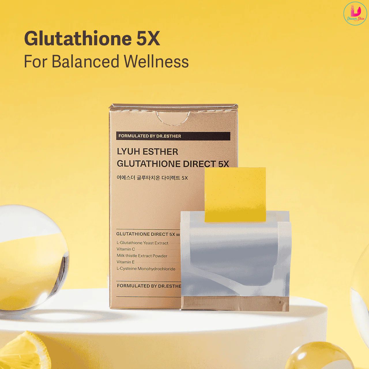 ESTHER FORMULA [HALAL] GLUTATHIONE DIRECT FILM 5X 9.75g(30pcs)